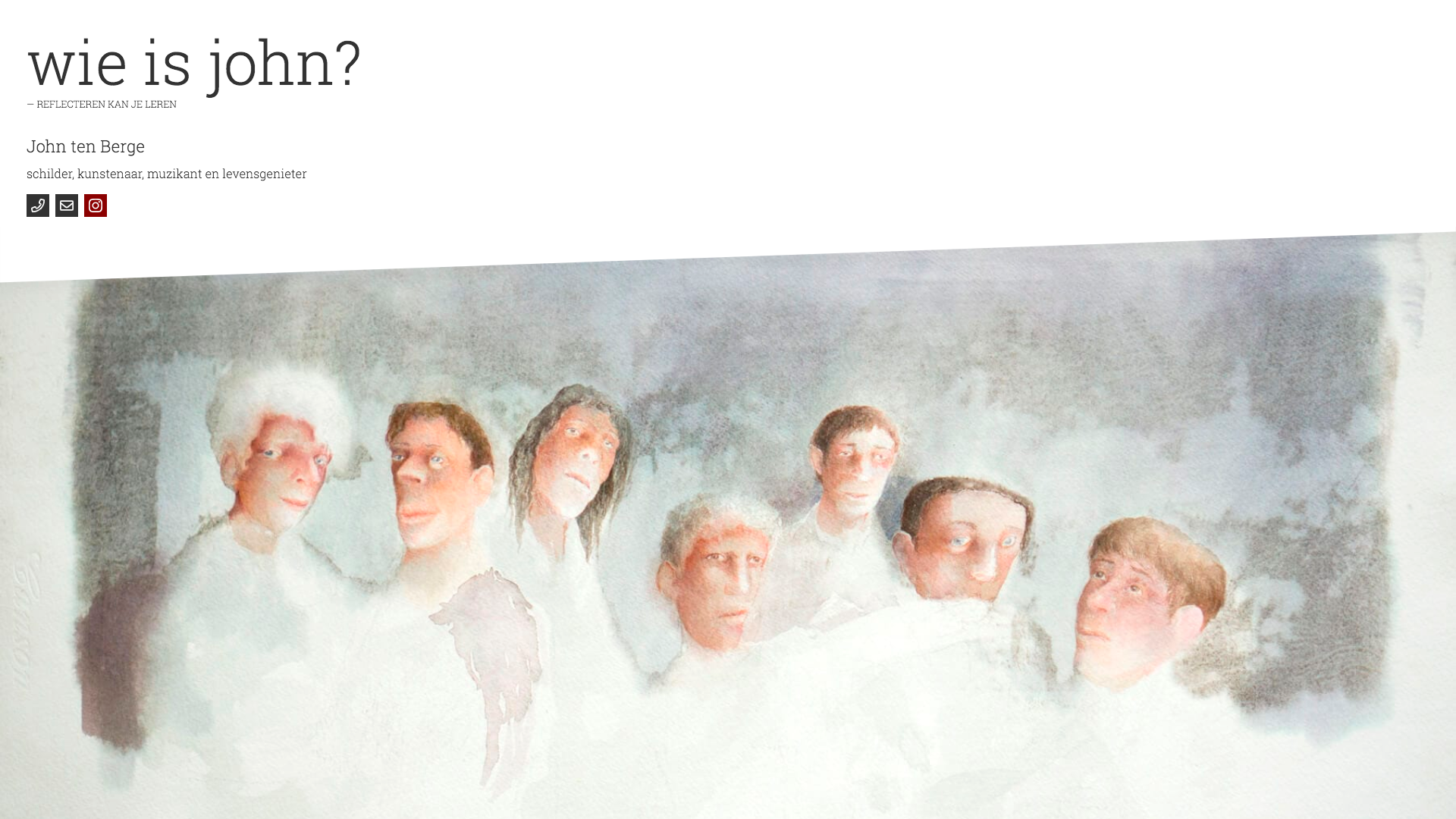 Wie is John website screenshot